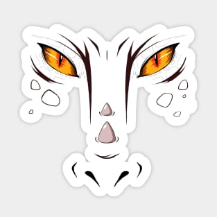 Dragon Face Tee Shirt Sticker